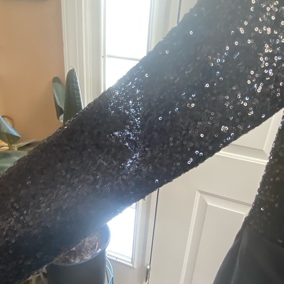 RALPH LAUREN PARTIAL SEQUIN DRESS SIZE 10 - Picture 5 of 8